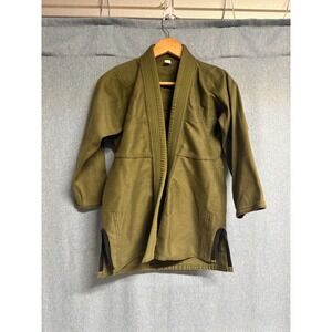 ELITE SPORTS Youth C1 BJJ Gi Jacket Top Green IBJJF Jiu Jitsu Kimono Used